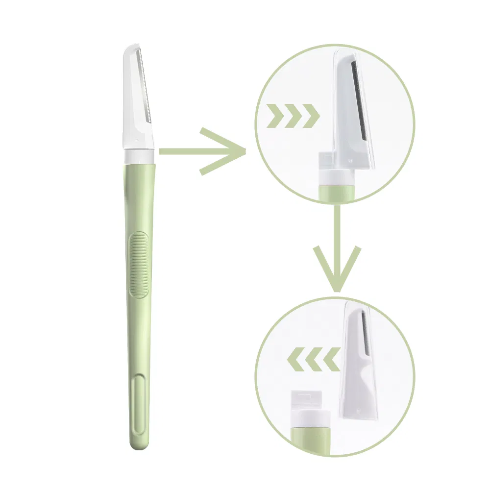 High Quality Dermaplaning Tool Eyebrow Razor Metal Handle Makeup Razor