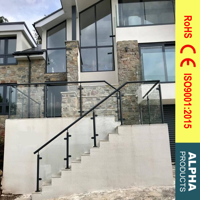 High Quality Flexible Dimension DIY Simple Design Stainless Steel Hardware Glass Railing