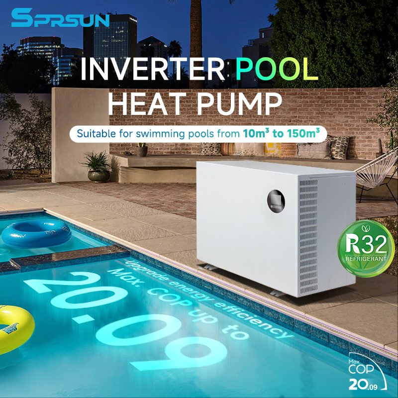 Тепловой насос для бассейна Sprsun 6.5-39 кВт