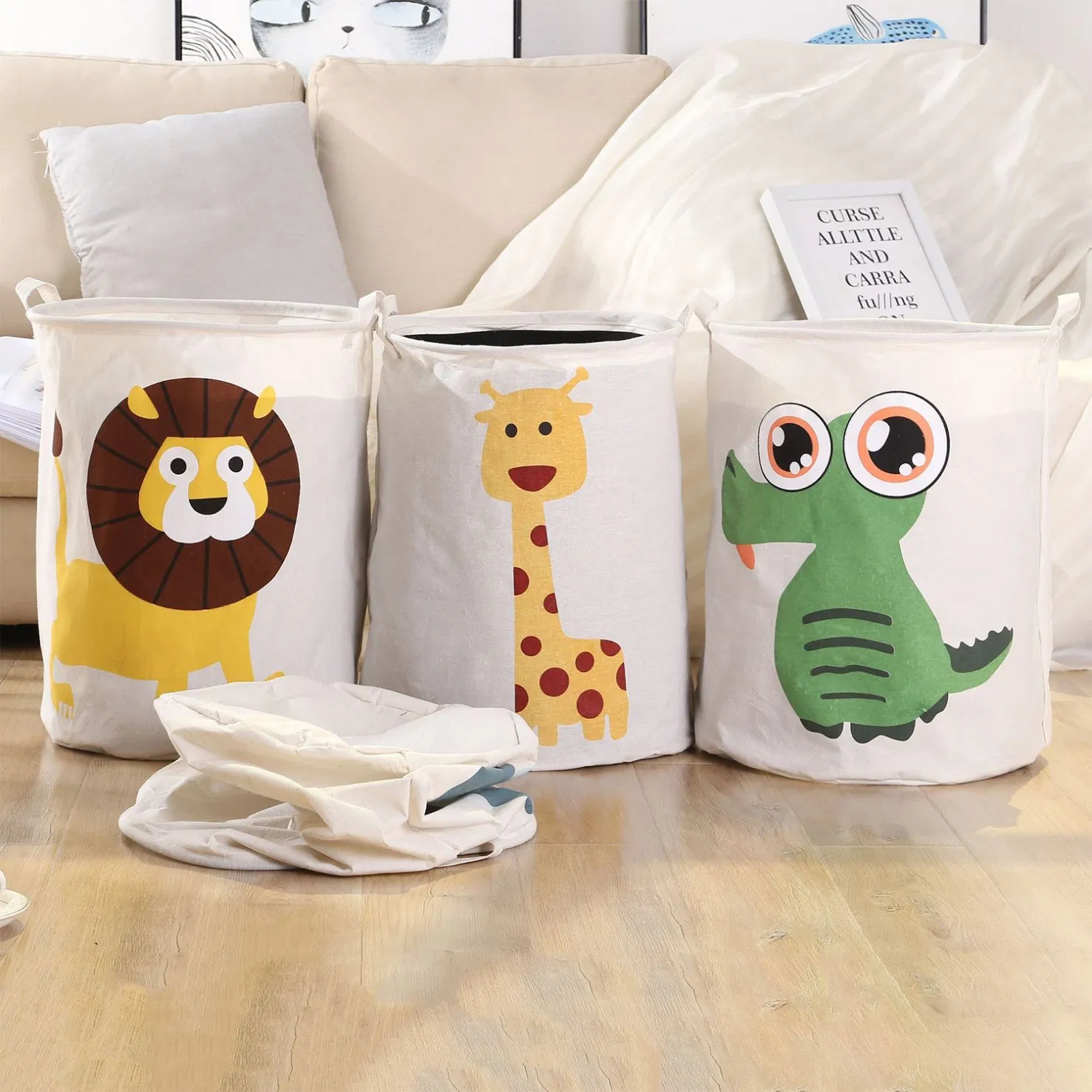 Laundry Basket Toys Fabric Clothes Toy Storage Basket Miscellaneous Storage Box