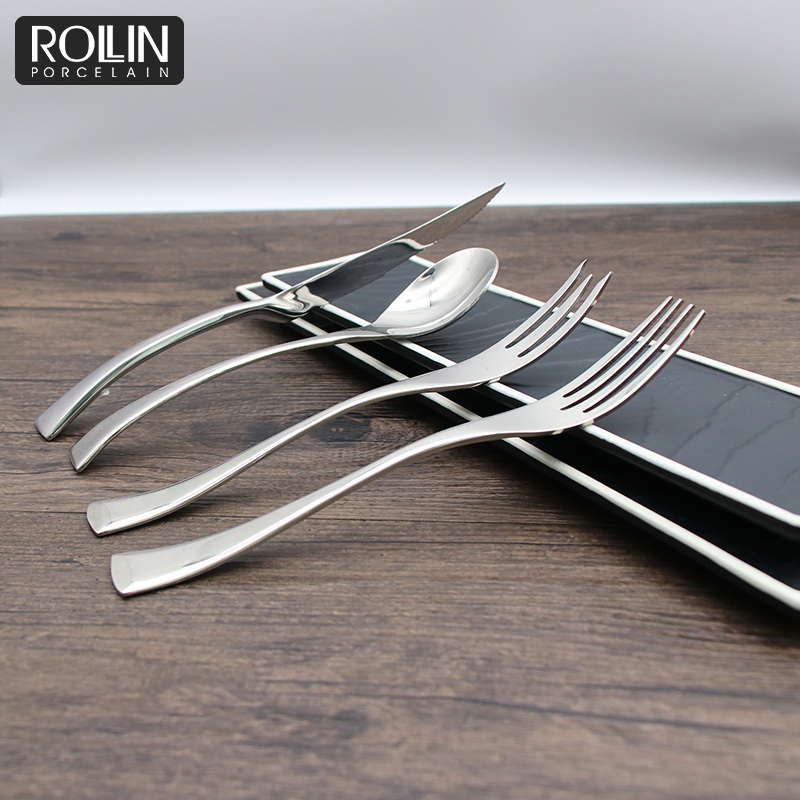 Hot Selling Restaurant Cheap Silver Flatware Set Dinner Spoons Forks and Knife Stainless Steel Cutlery
