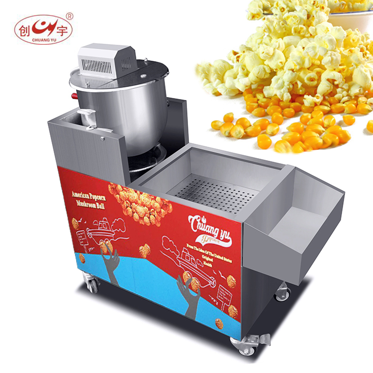 Chuangyu Cy-360 High Production Easy to Move Gas Caramel Popcorn Machine with Battery