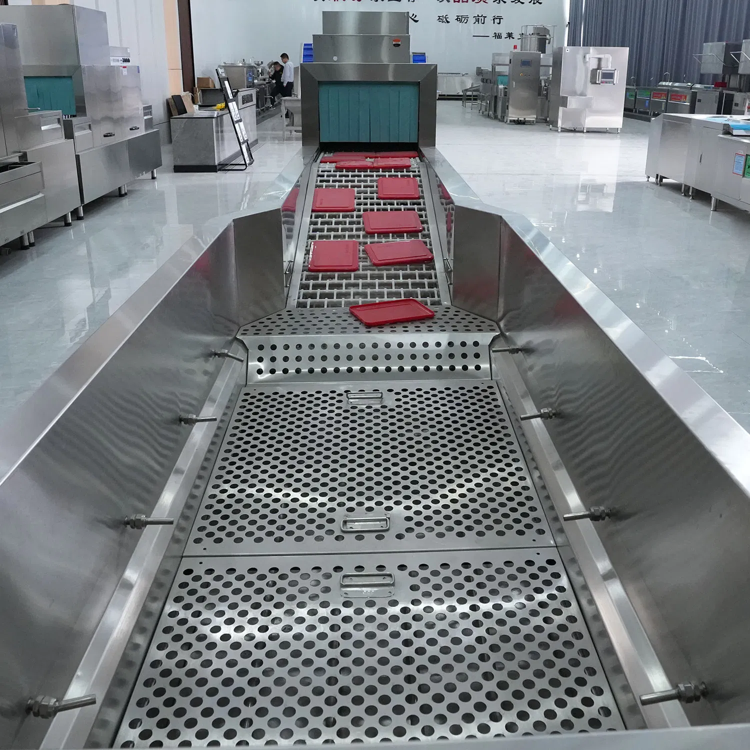 Multi-Functional Long Line Dishwasher Channel Type for Hotels and Restaurants