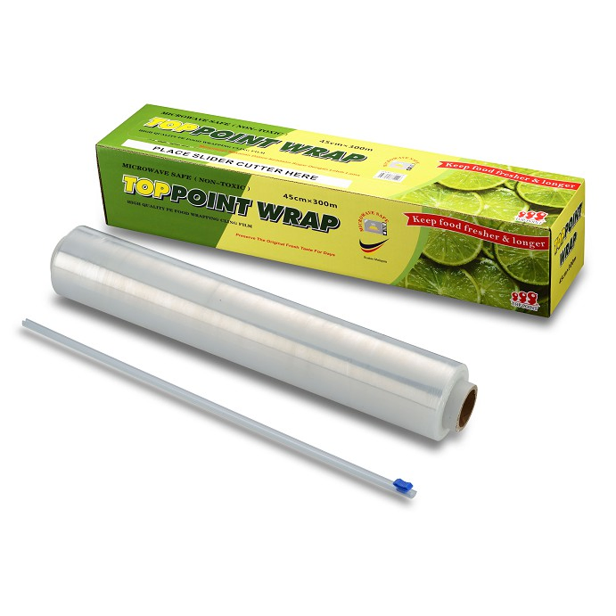 Food Grade Cling Wrap Film Good Stretch PE Cling Food Wrap