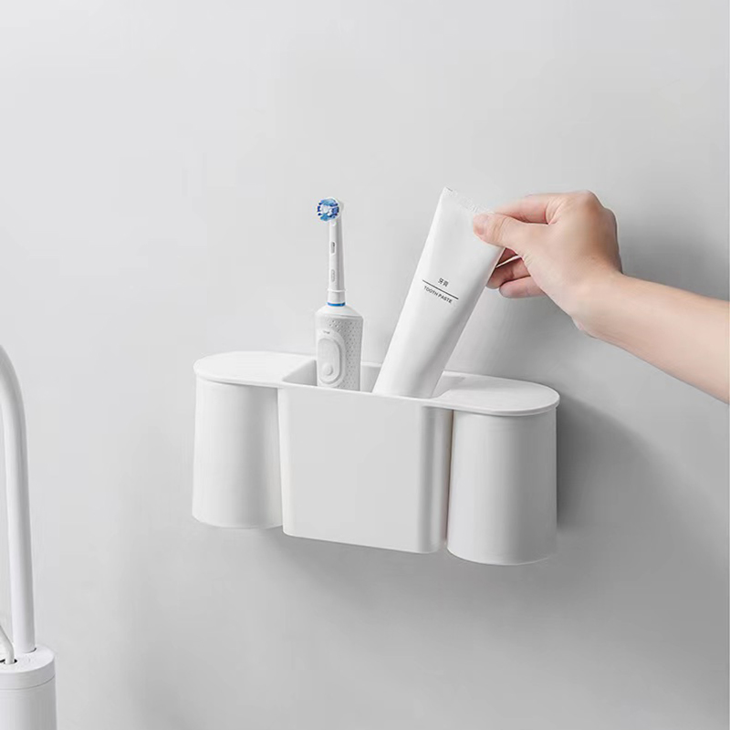 Household Plastic Products Self Adhesive Toothbrush Holder