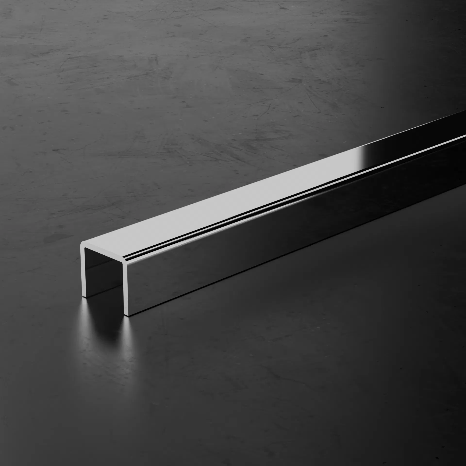 Stylish Tile Corner Trim and Strip for Graphic Design and 3D Models