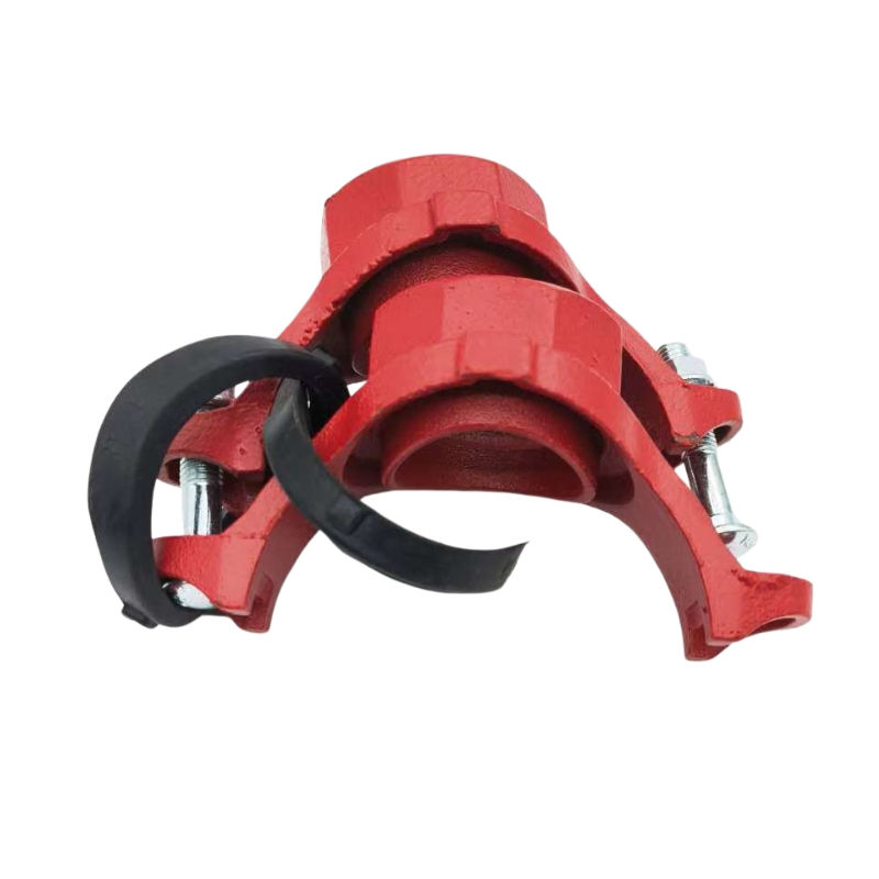 FM UL Pipe Fire Fighting Grooved Pipe Fitting Grooved Outlet Mechanical Cross