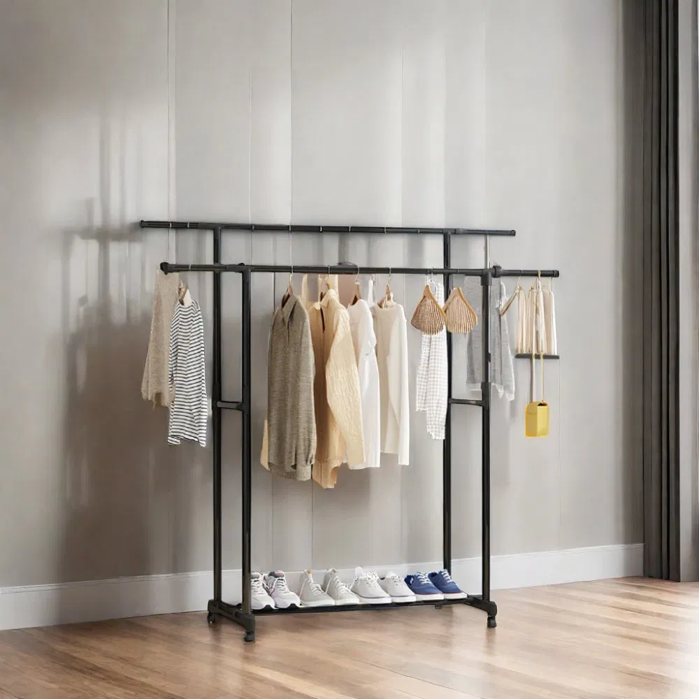 New Design Portable Vertical Clothes Rack Durable Metal Clothes Rack