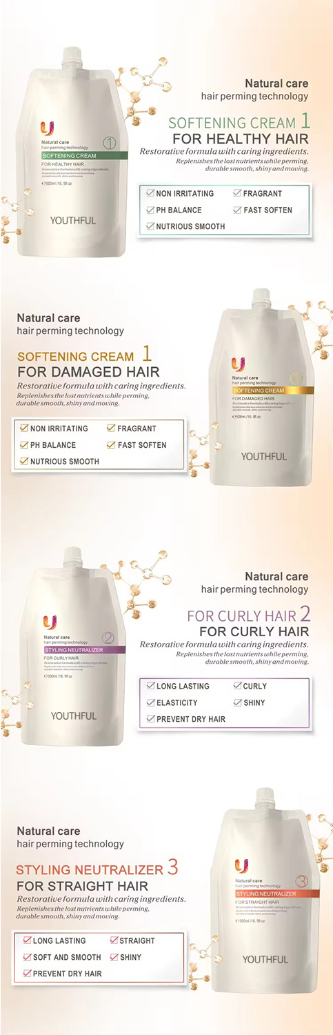 Long Lasting Natural Salon Professional Straightening Cream