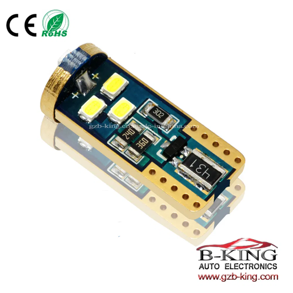 Лампочка светодиодная T10 9SMD Canbus White 3030