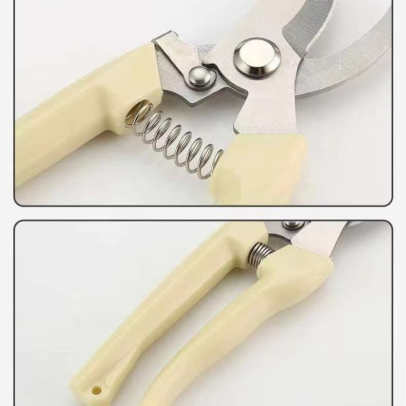 Industrial Grade Prunning Shears Sk5 Steel Blade Chrome Plated for Garden Work