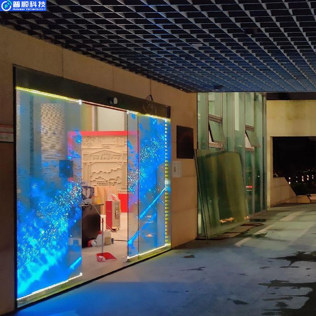 Pushunled Transparent LED Display 500*1000mm Easy Install LED Screen