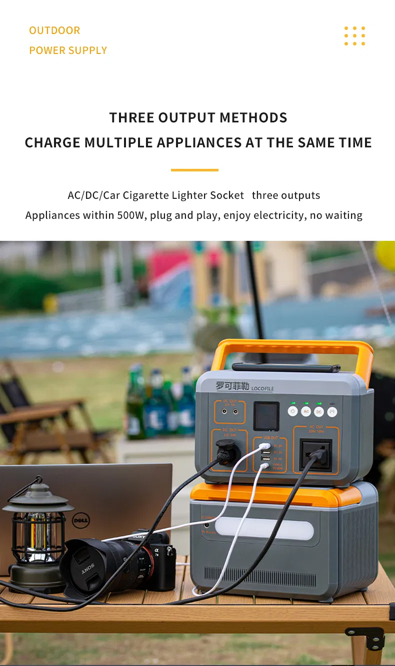 Портативная электростанция Yassion 500Вт с инвертором