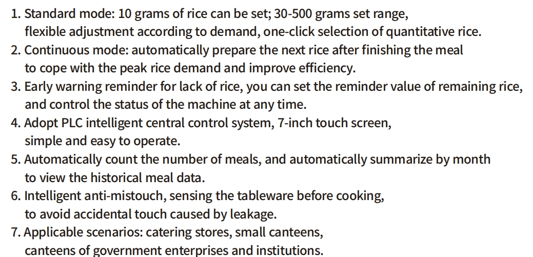 High Efficient Durable Intelligent Desktop Rice Dispenser with External Lunch Box Smart