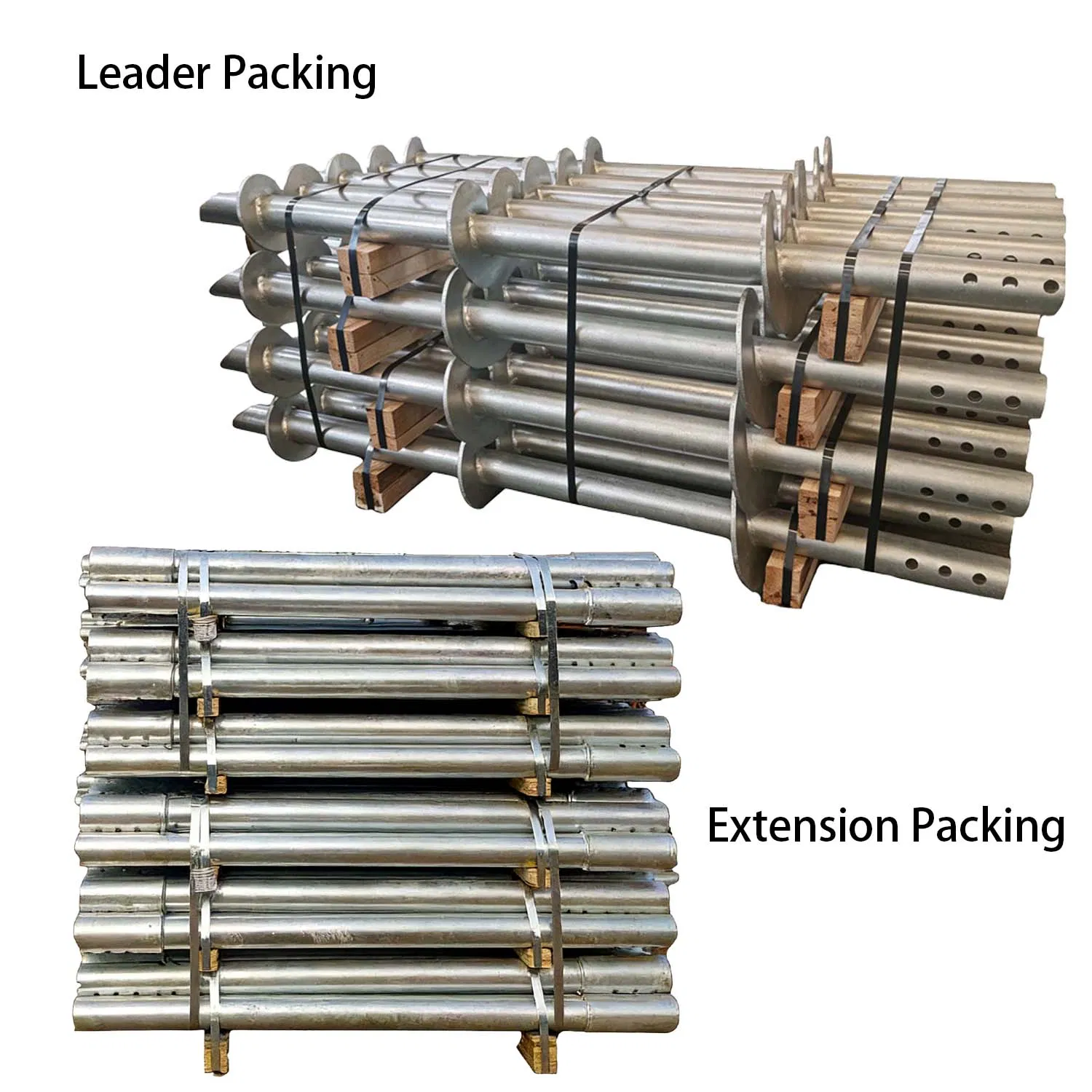 A572 Plate A992 Steel Tube Material Galvanized Zinc Ground Screw Helical Pile