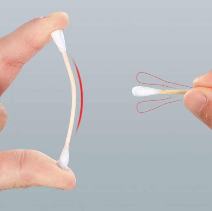OEM Cotton Swabs, Double-Headed Cotton Swabs, Disposable Hygiene Swabs for Ear Cleaning and Makeup