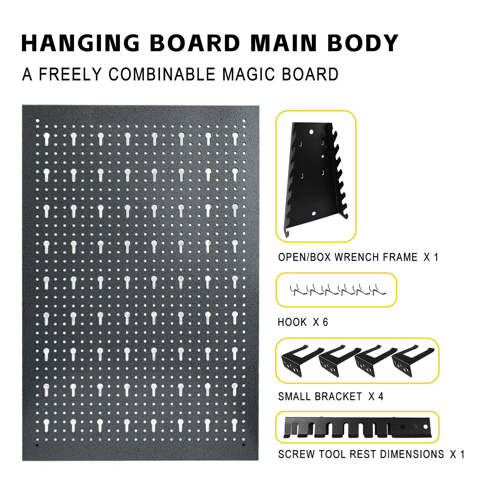 Perforated Tool Wall Metal Tool Wall for Hanging Screwdriver and Plier