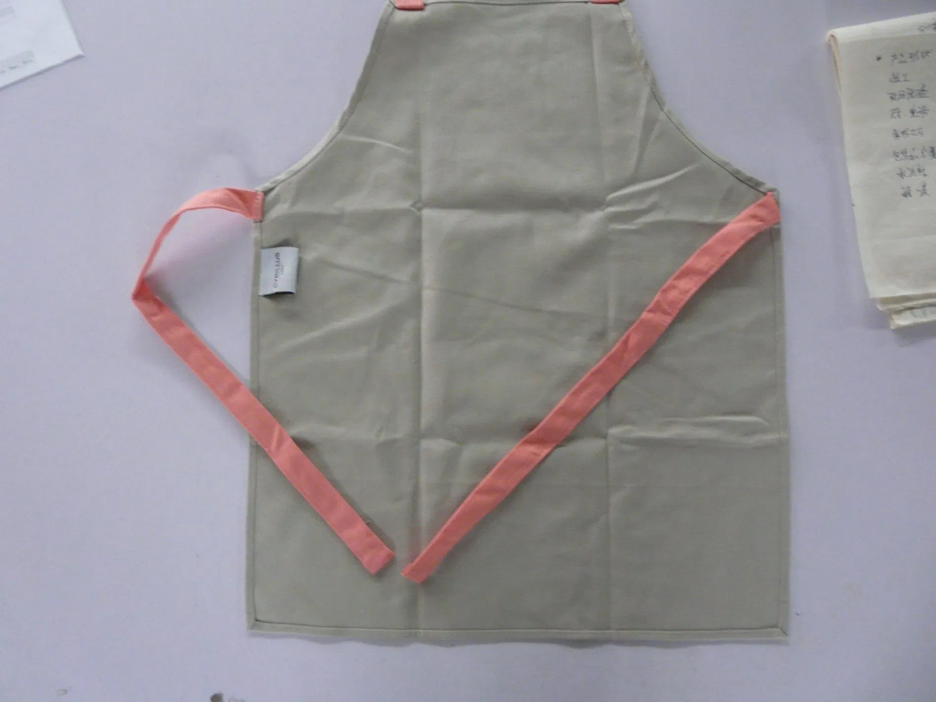 100% Cotton French Grey Child Bib Waist Apron
