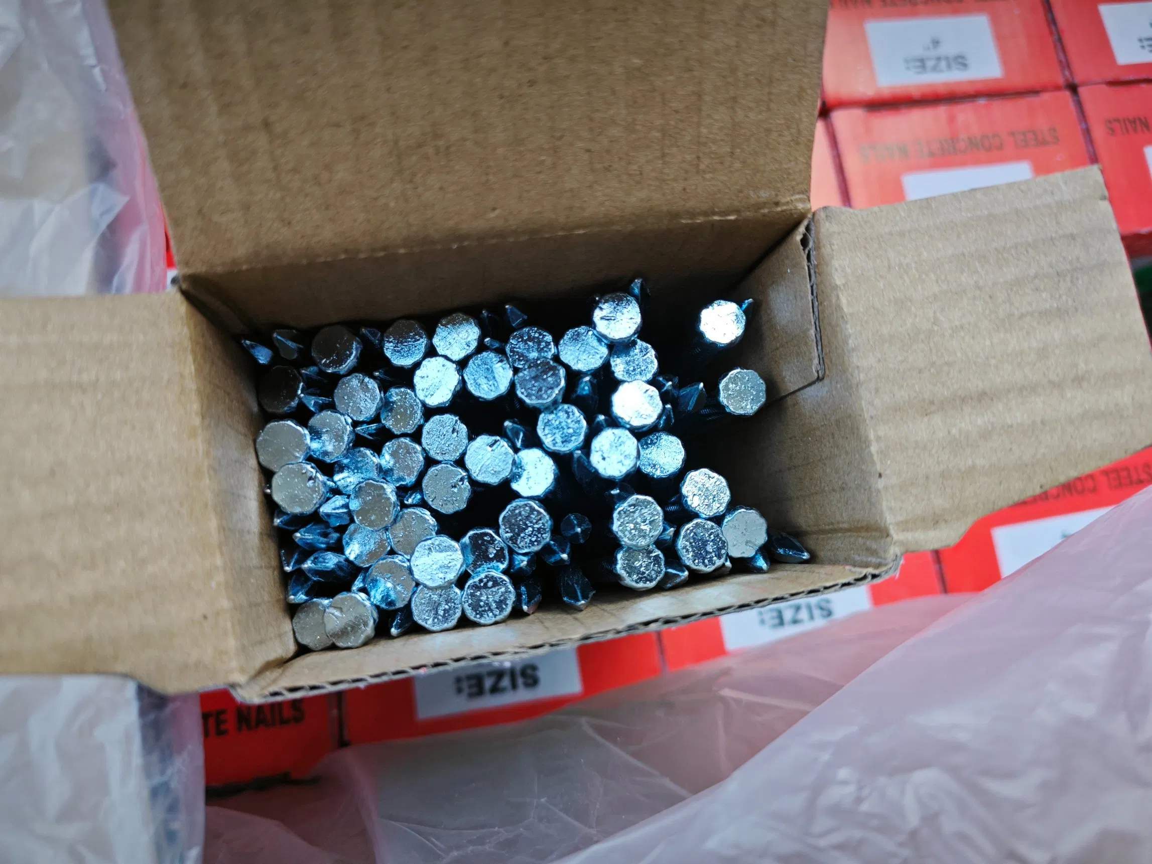 4inch 55HRC Hard Steel Concrete Nails for Building