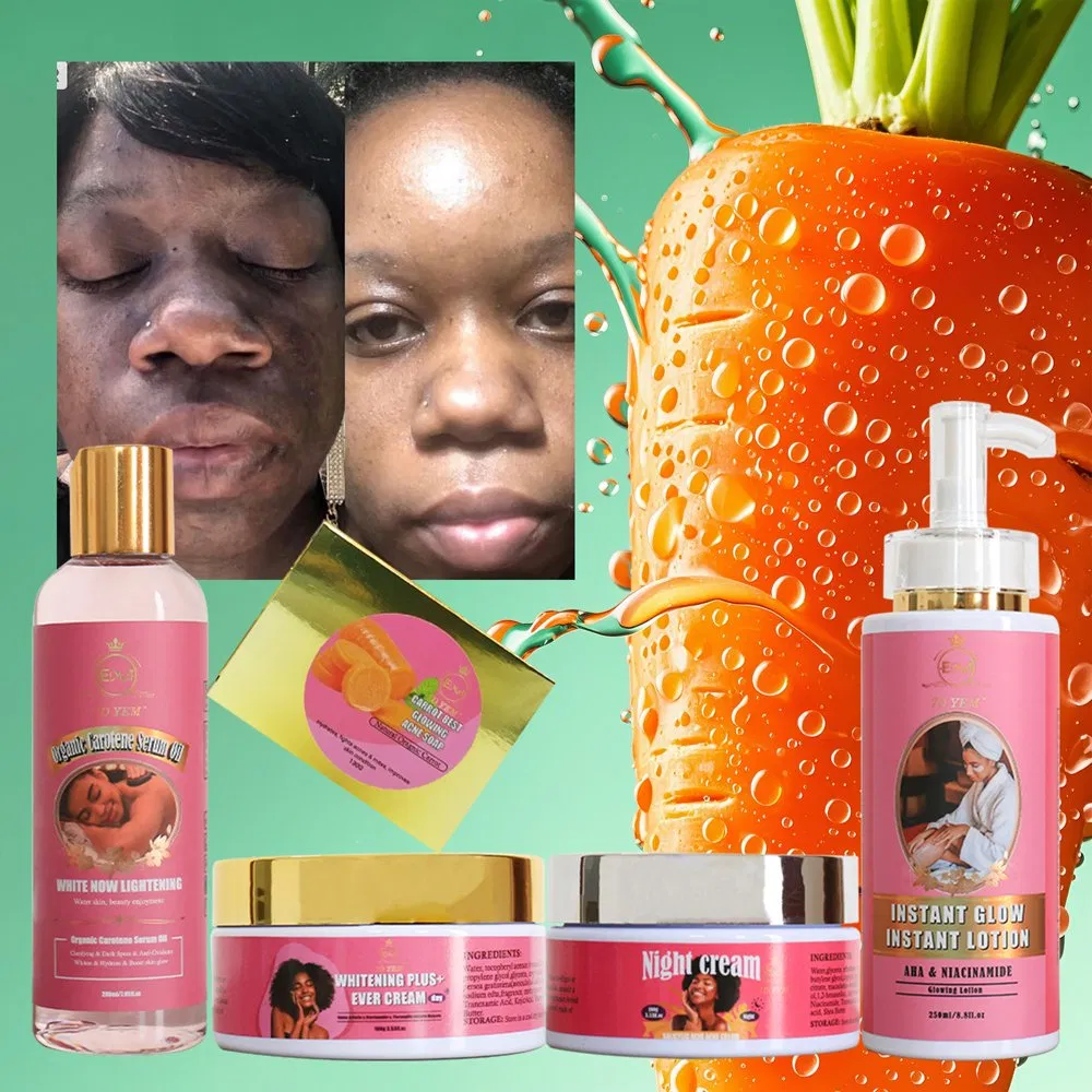 Best Skin Whitening Natural Carrot Vitamin a Vitamin C Glutathione Best Skin Lightening Whitening Kits