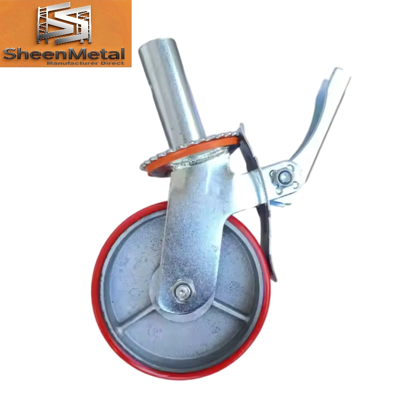 Factory Hot Sales Scaffolding Wheel Caster with Brake in Cheap Price