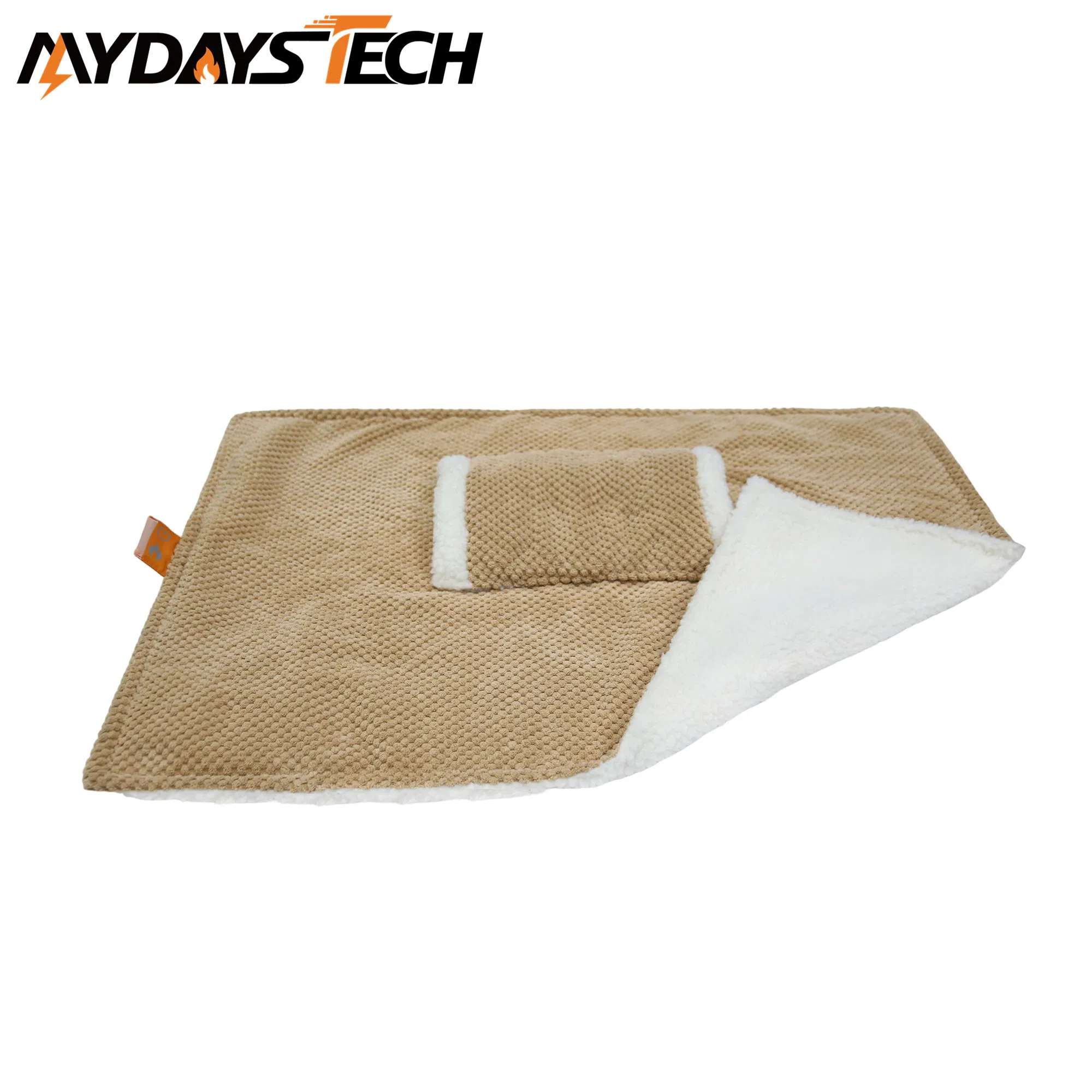 Throw Electric Heated Blanket with Electric Hand Warmer for Travel Camping Airplane