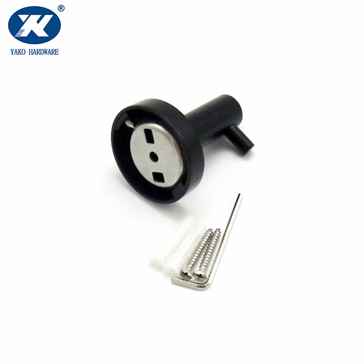 Крючок для полотенец матовый черный, нержавеющая сталь