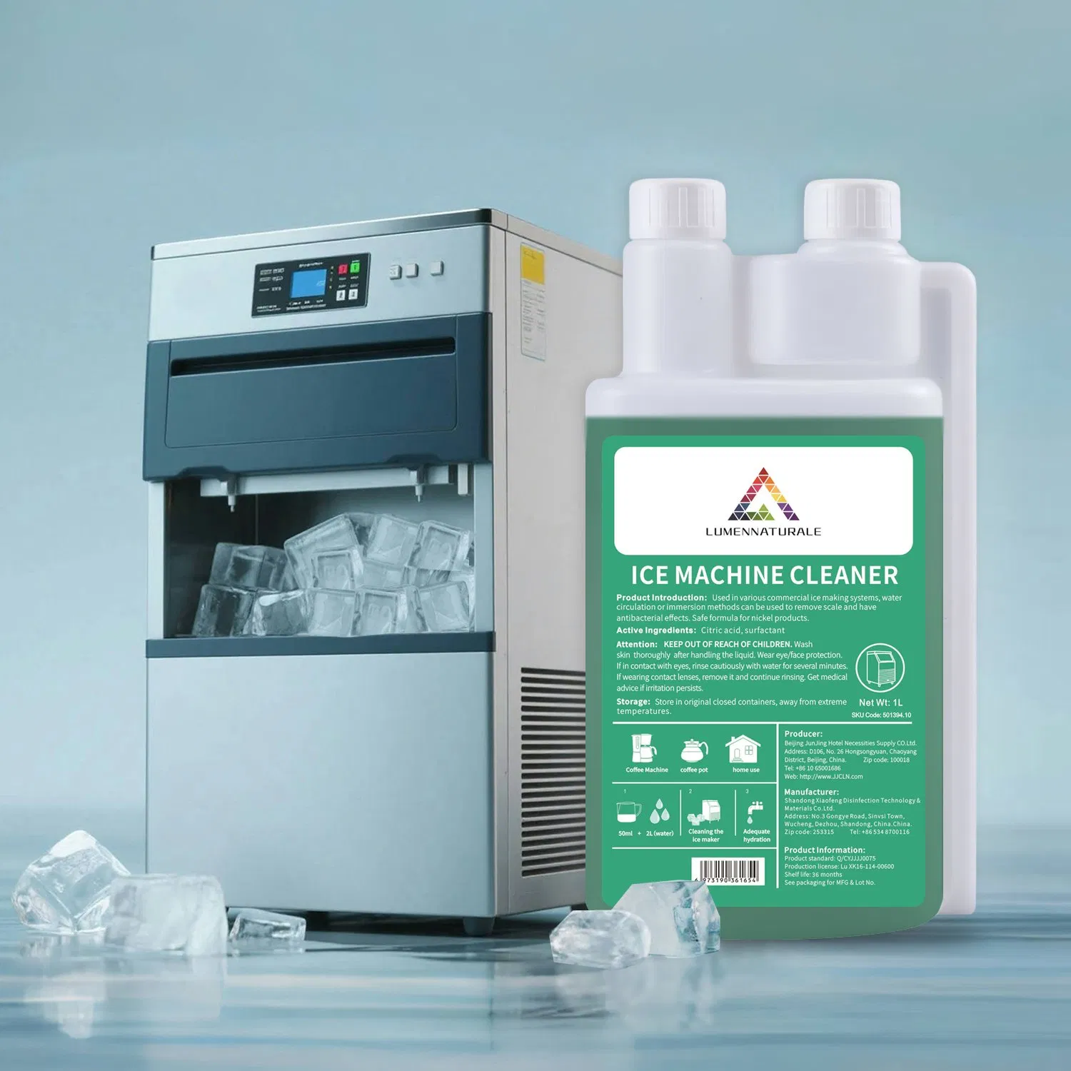 Professional Cleaner Ice Machine Cleaning with Powerful Liquid Detergent Formula