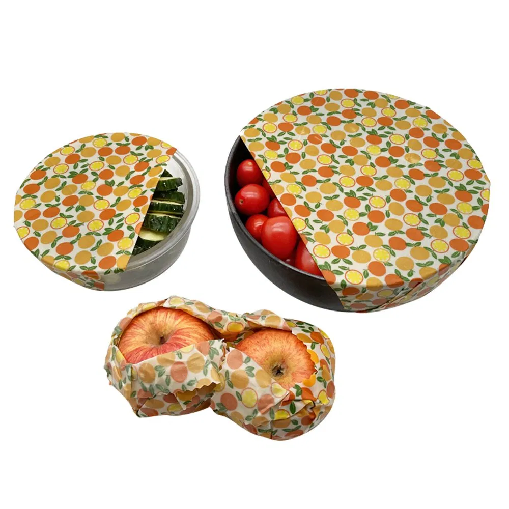Custom Design Reusable Biodegradable Beeswax Food Wrap
