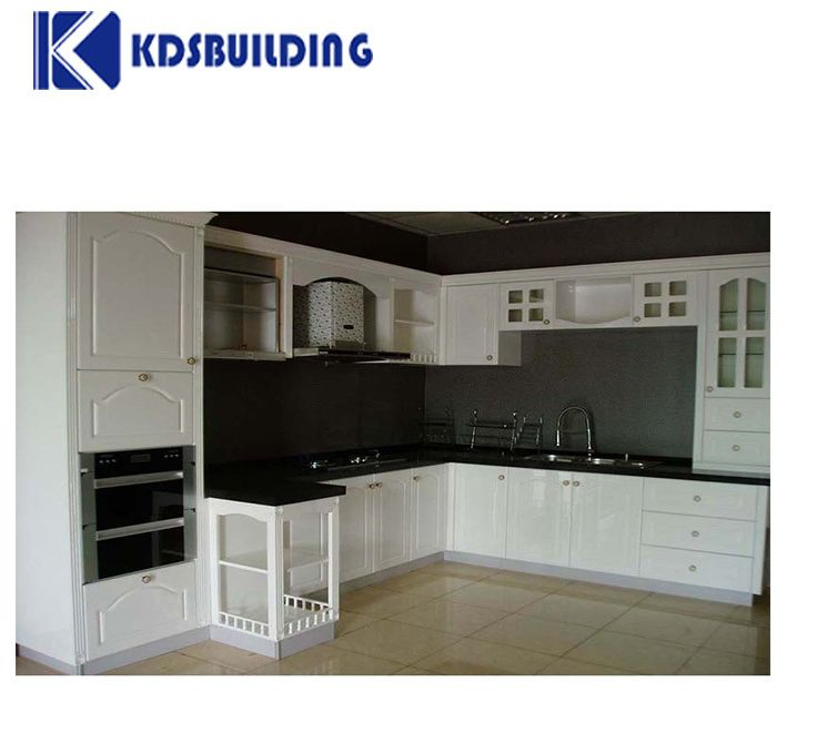 High Glossy Lacquer Finished Small Modular French Style Kitchen Designs Kitchen Cabinet