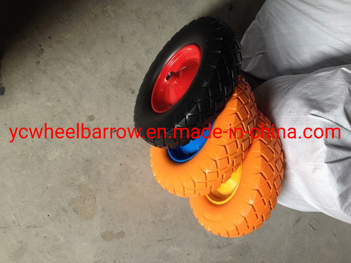 Top Quality 400-8 PU Foam Wheelbarrow Trolley Wheel to Poland Market
