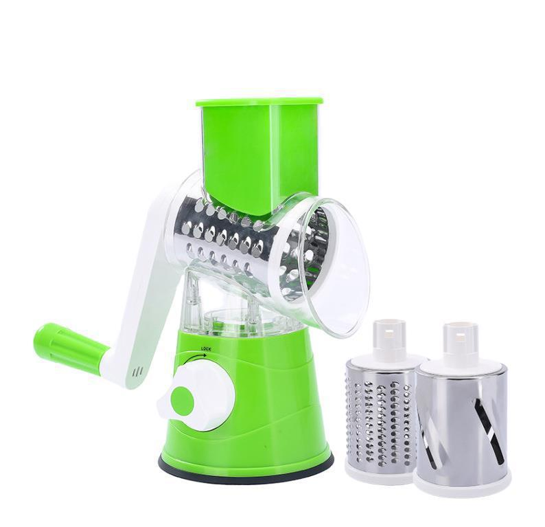 Manual Spiral Slicer Drum Grater Fruit Cutter Cheese Grater Speedy Safe Vegetables Chopper