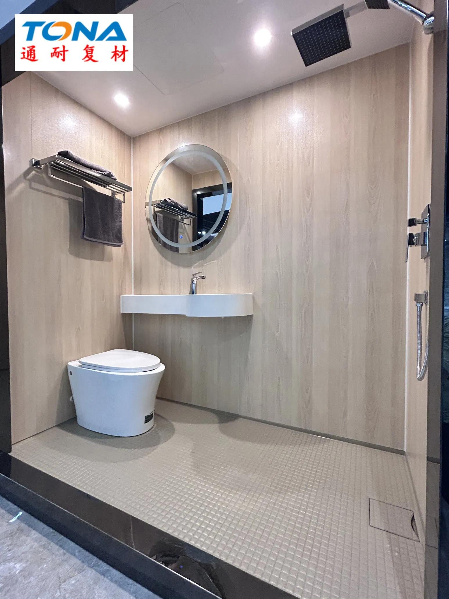 Accessories Prefabricated Furniture Leakproof Technology Fast Delivery Custom Design SMC Bathroom