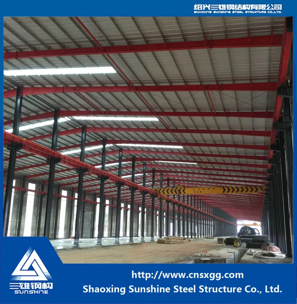 Steel Structure Construction Made of Steel Column, Truss, Girder Frame for Warehouse