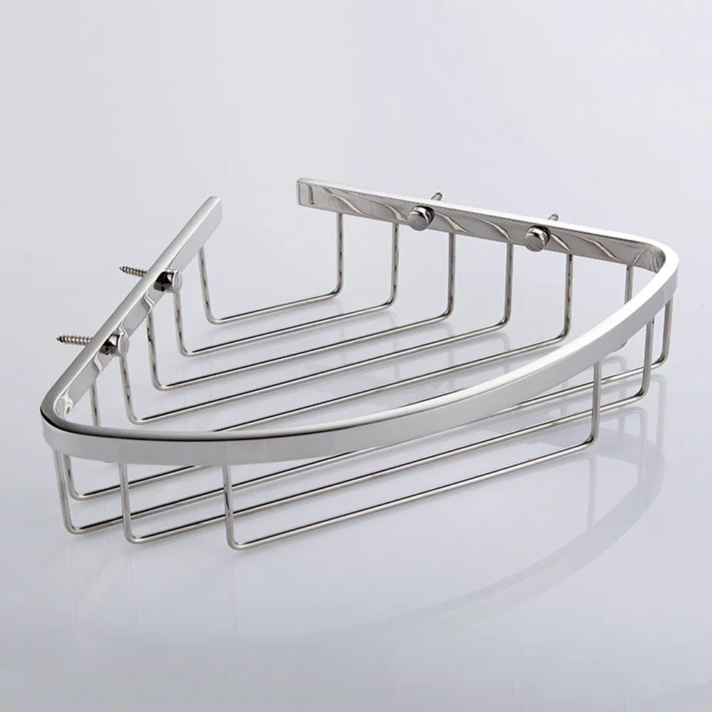 Stainless Steel Shower Storage Rack with Hooks&Toothpaste Holder for Bathroom