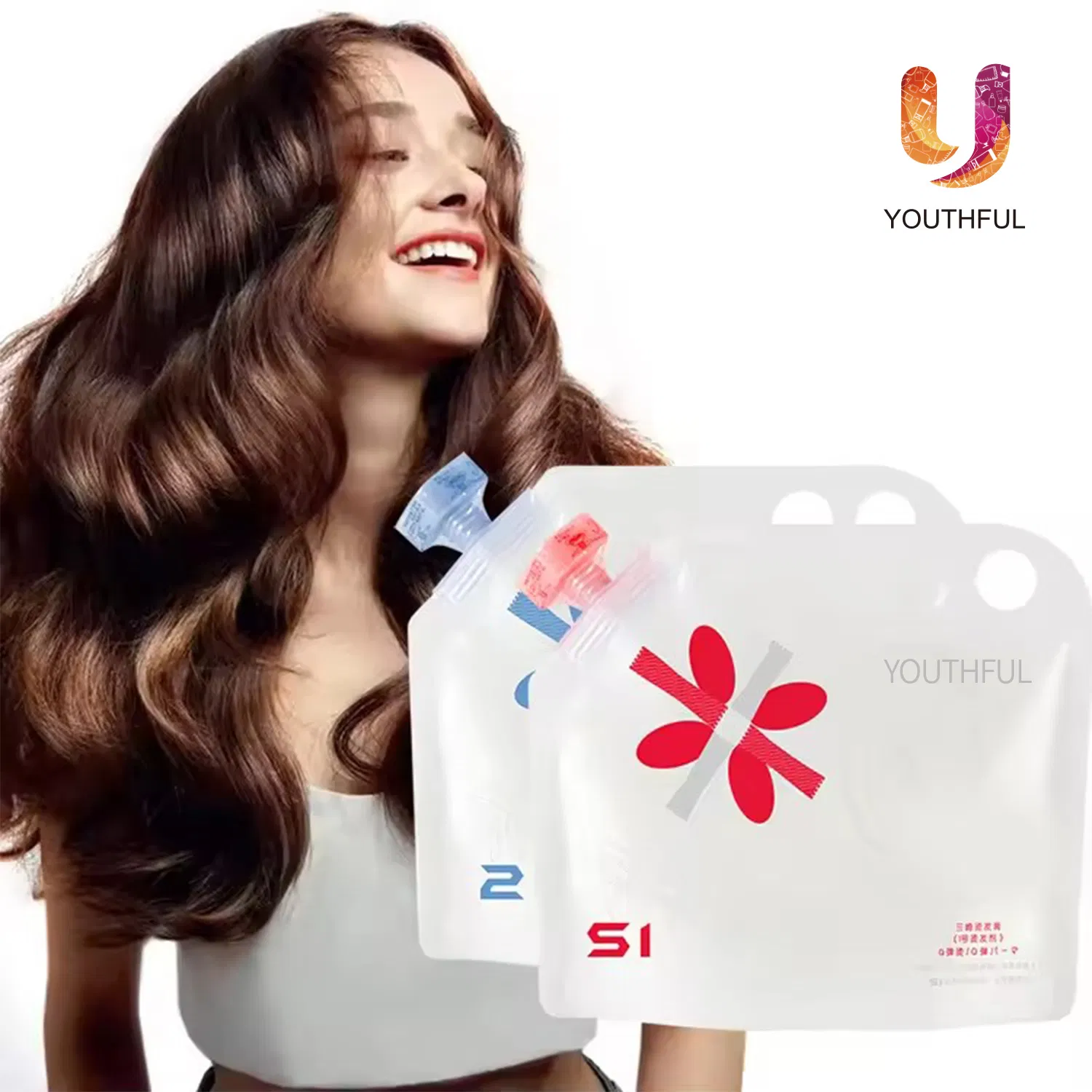 Professional Korean Down Perm Lotion Curling Cream for Natural Hair