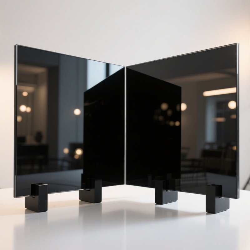 High-Quality Black Ceramic Glass with High-Temperature Resistance and Polished Microcrystalline Glass