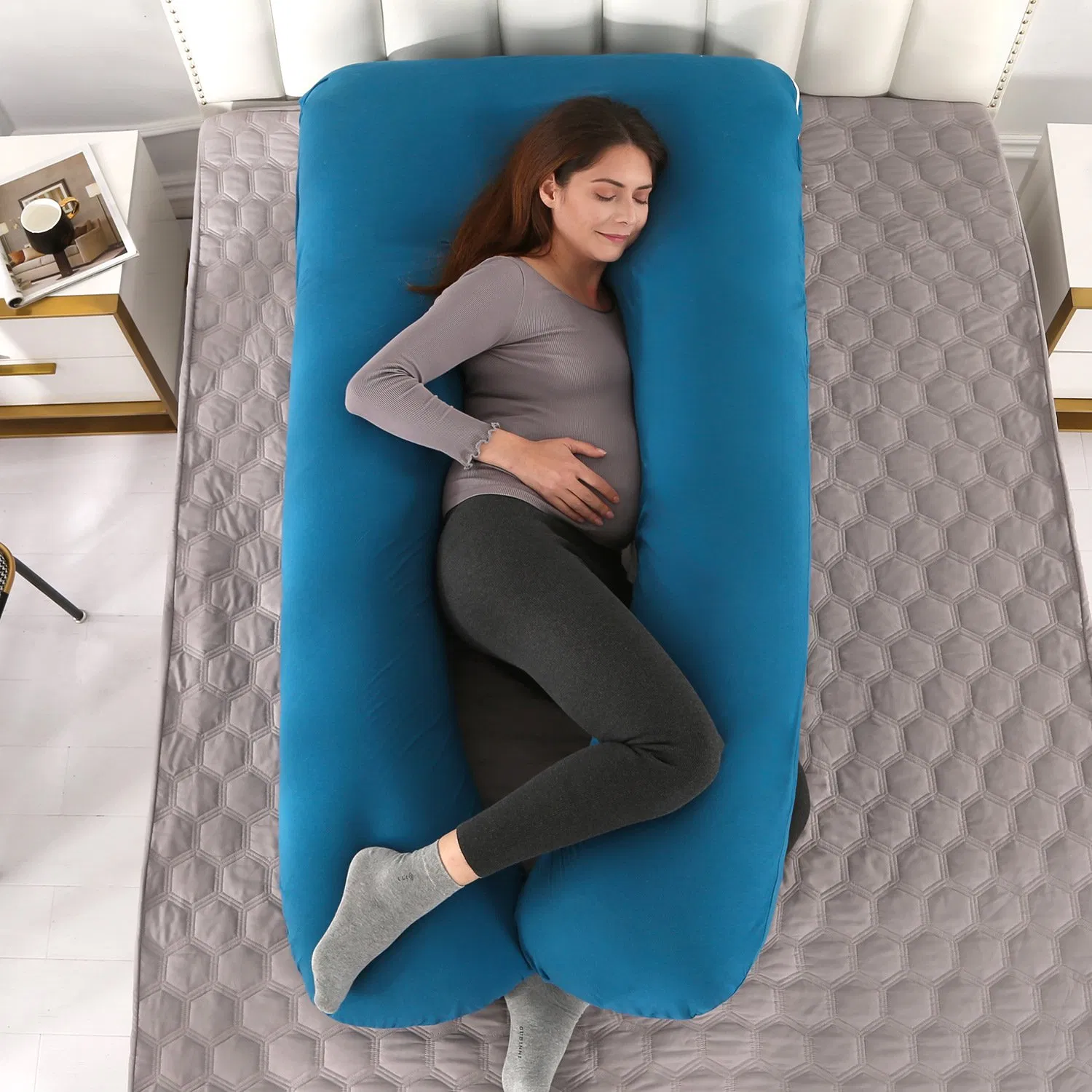 High Quality Comfortable Pregnancy Sleeping Body Pillow Maternity Body Pillow