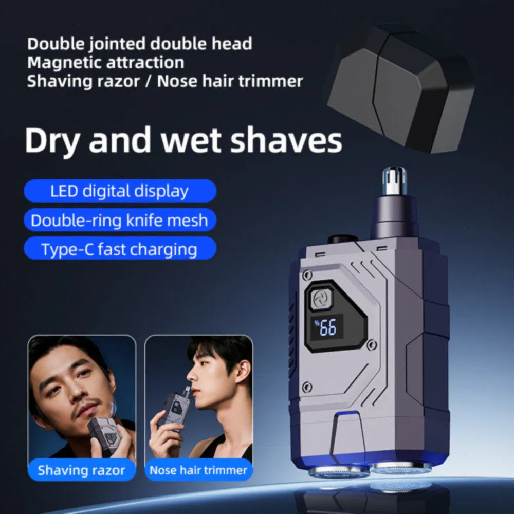 Stable Performance Yhc-005 Magnetic Portable Electric Shaver for Date Preparation