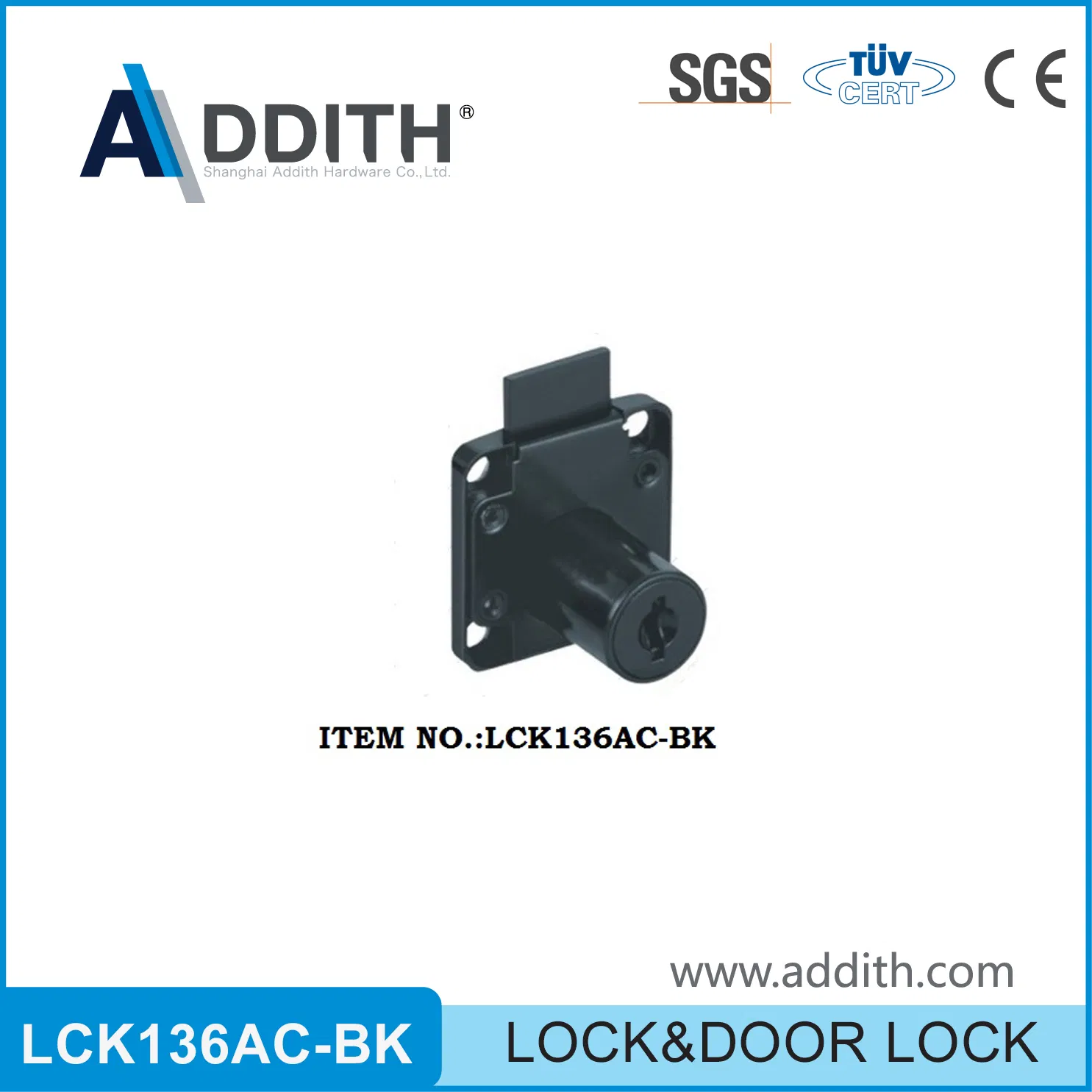 Furniture Metal Hot Sale Iron Cabinet Lock Desk Drawer