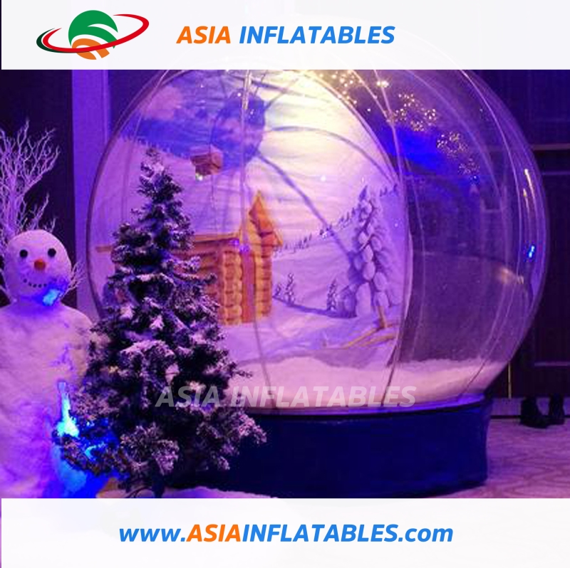 Large Inflatable Christmas Crystal Snow Globe for Christmas