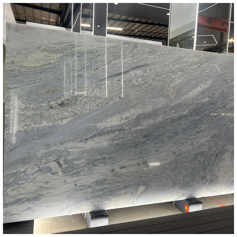 Iceberg Blue Quartzite Slabs for Tiles and Countertops