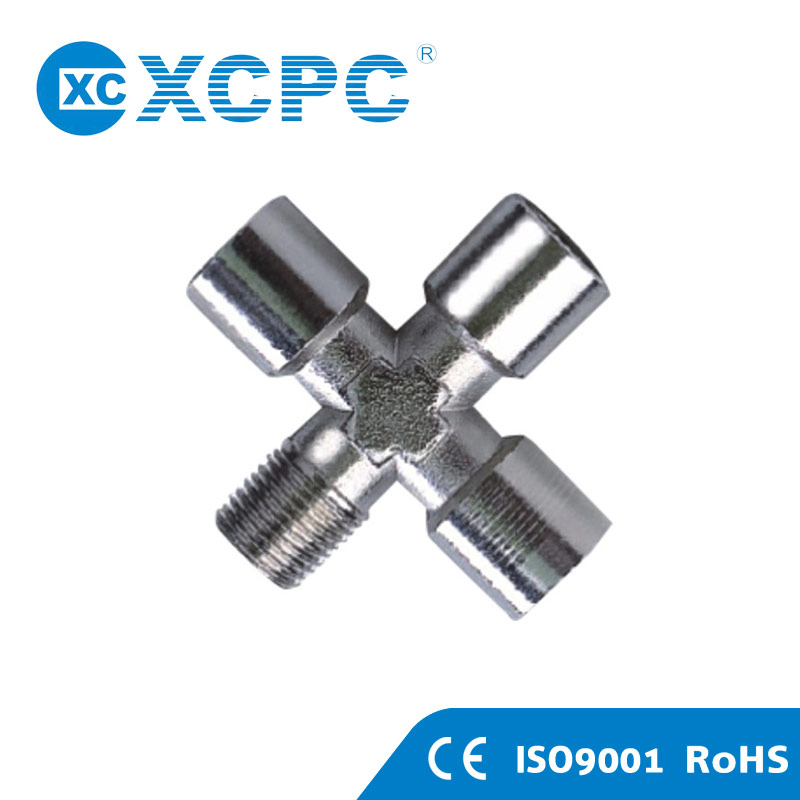 Пневмофитинг One Touch металлический, быстросъёмный