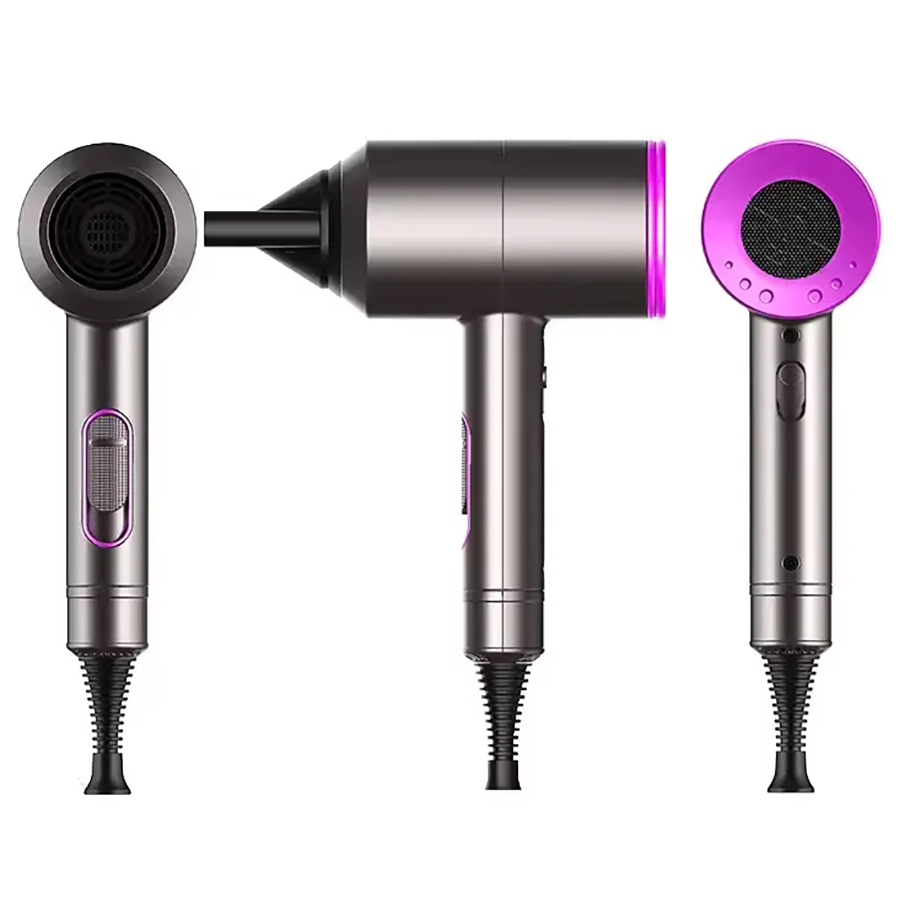 Fashion Women's Girl Super Sonic HD08 Lon Hair Dryer Salon Hair Dryer for Fast Drying Low Noise Thermo-Control Hairdryer