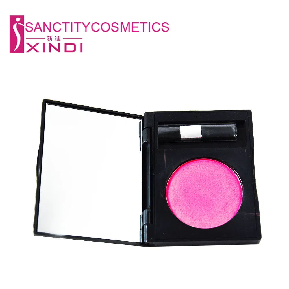 Single Shade Blush Compact Powder Makeup Blush with Mirror