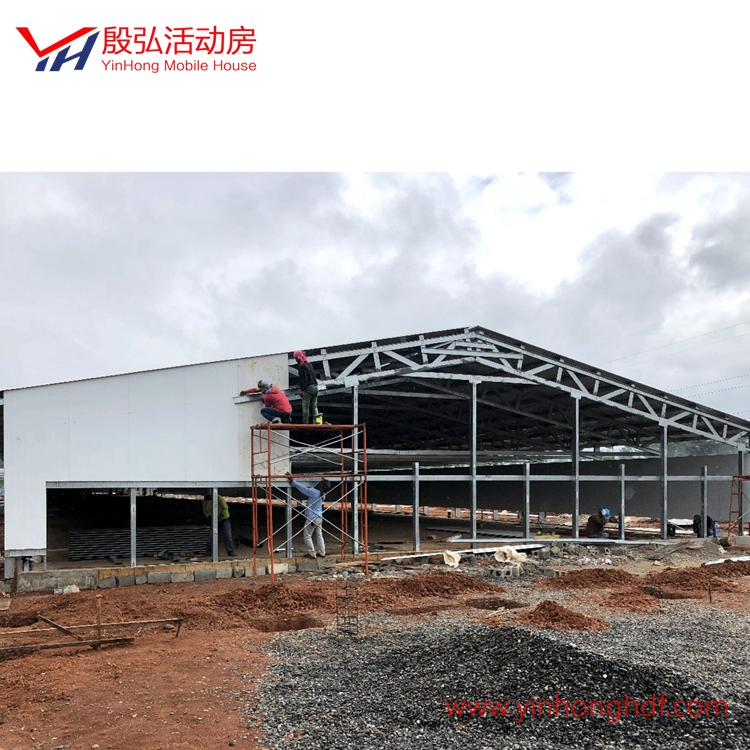 Feed Silo for Chicken House Steel Shed Sandwich Panel Steel Structure Farm Prefab House
