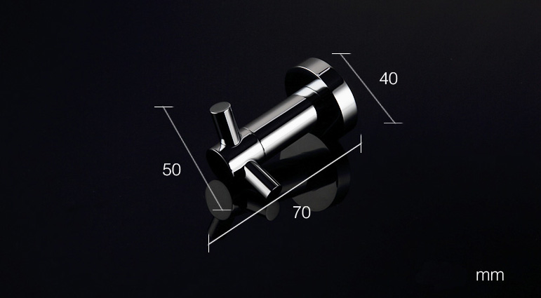 Настенный крючок для полотенец хром