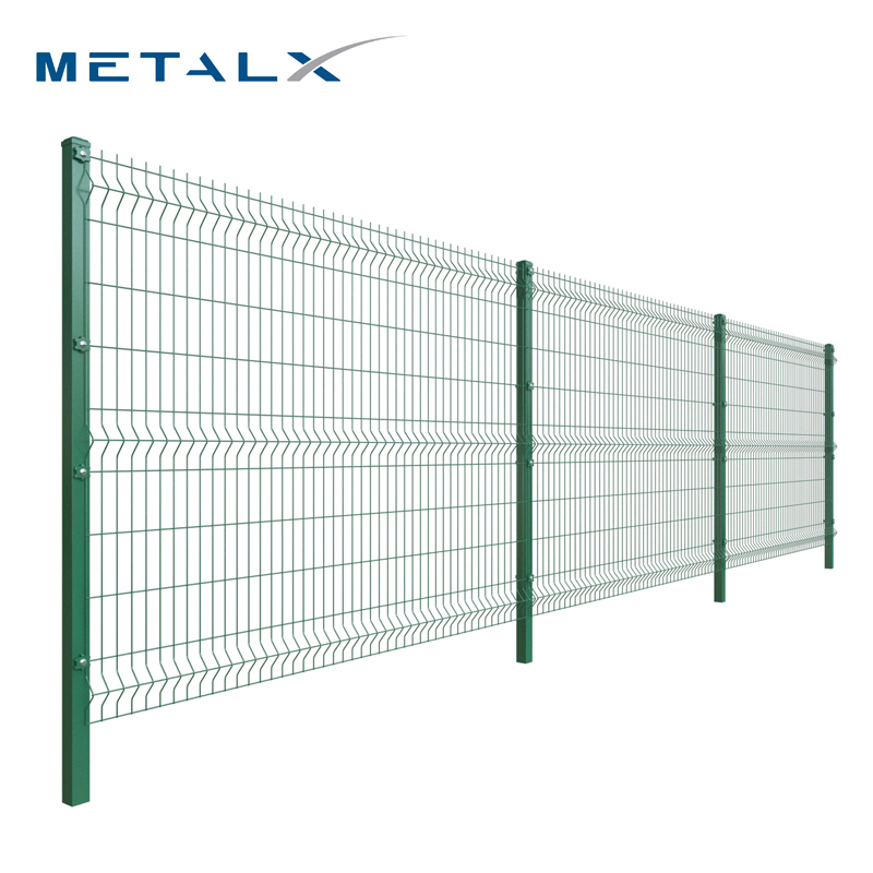 High Quality Blue Welded Painting Wire Mesh Fence Panel in 12 Ga