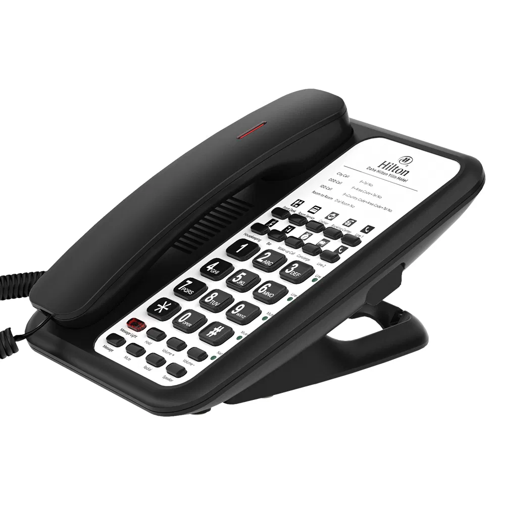 High-Performance Cordless Hotel IP Phone with Modern Design