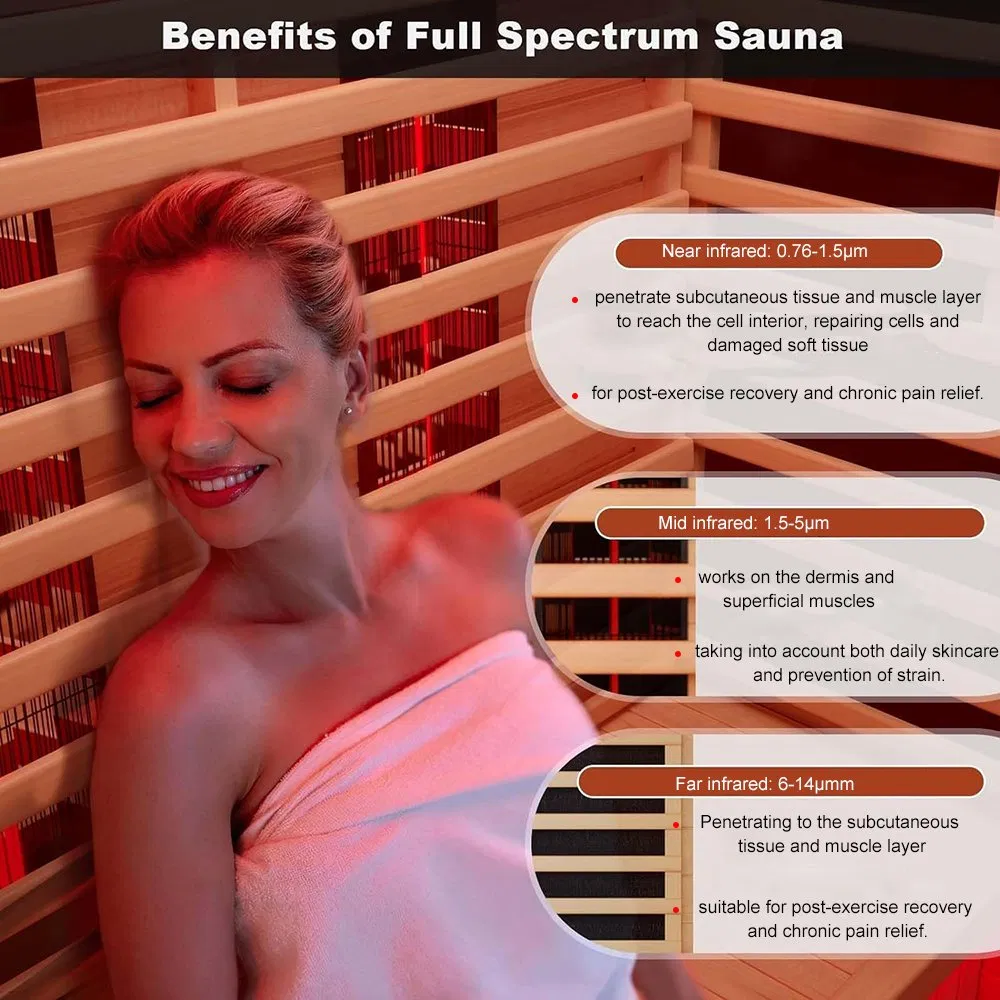 Инфракрасная сауна из массива дерева на 2-3 человек